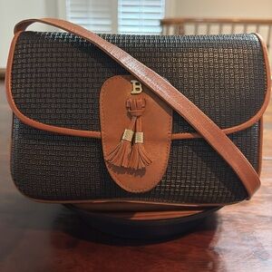 BALLY Vintage Monogram Crossbody Black